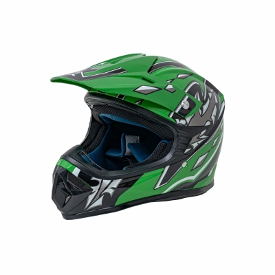 Kask crossowy Enduro  - zielony
