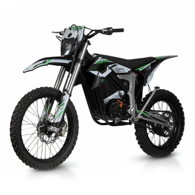 Cross enduro elektryczny Highper Ultra Ride 7E -  KOŁA 21/18 - zielony