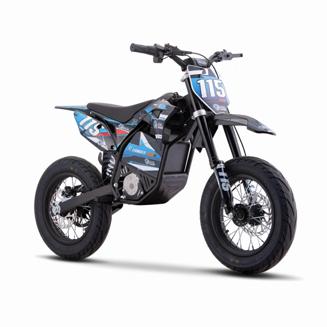 Mini cross elektryczny  HP 5E 2000W - supermoto  - koła 14/12 - niebieski
