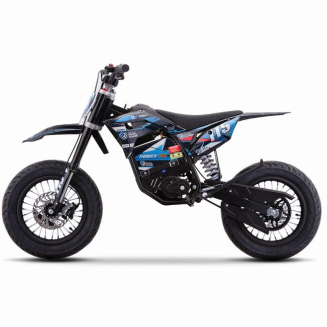 Mini cross elektryczny  HP 5E 2000W - supermoto  - koła 14/12 - niebieski