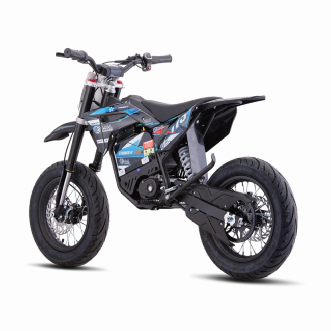 Mini cross elektryczny  HP 5E 2000W - supermoto  - koła 14/12 - niebieski