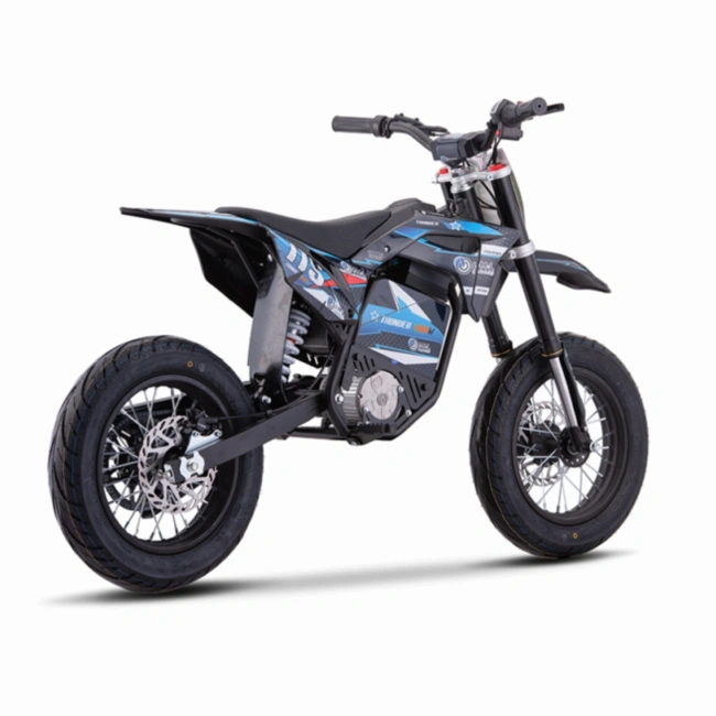 Mini cross elektryczny  HP 5E 2000W - supermoto  - koła 14/12 - niebieski