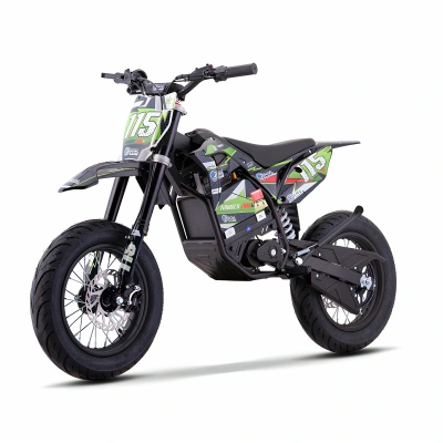 Mini cross elektryczny  HP 5E 2000W - super-moto  - koła 14/12 - zielony