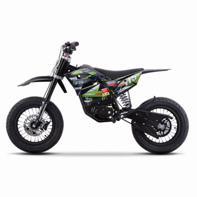Mini cross elektryczny  HP 5E 2000W - super-moto  - koła 14/12 - zielony
