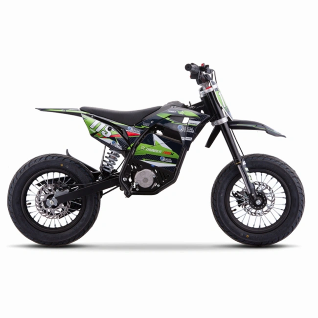 Mini cross elektryczny  HP 5E 2000W - super-moto  - koła 14/12 - zielony