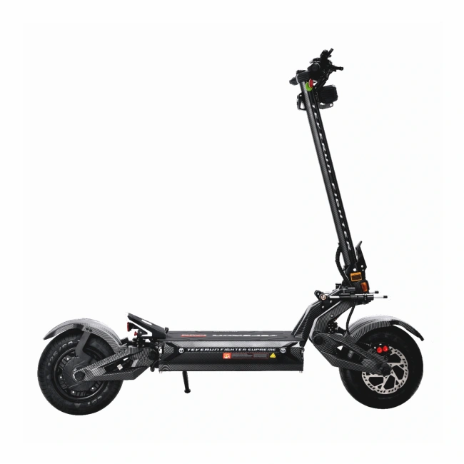 Super szybka hulajnoga Teverun  FIGHTER SUPREME 7260R V3 - silnik: 2x2500W -  prędkość: 120km/h - zasięg: 220km - karbon