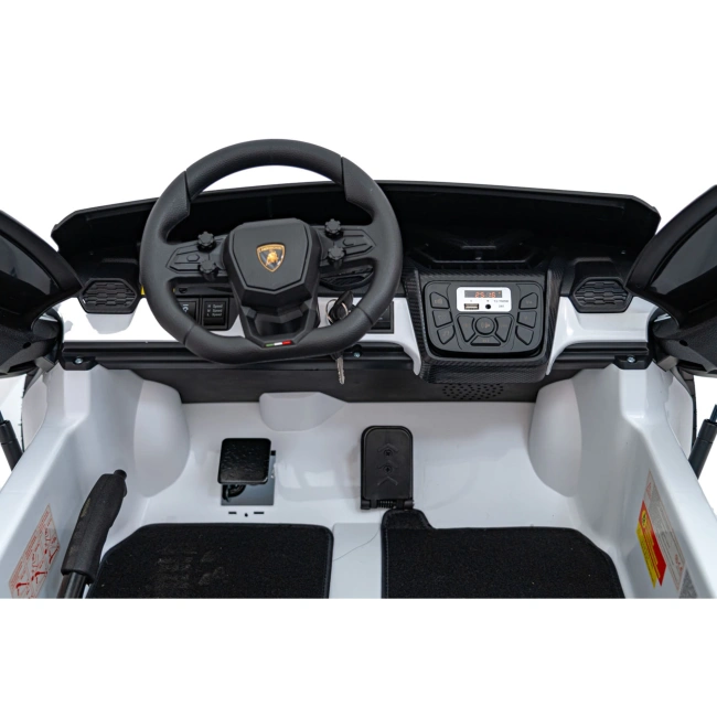 Autko na akumulator Lamborghini Revuelto XL STRONG - 200W - 15km/h - białe