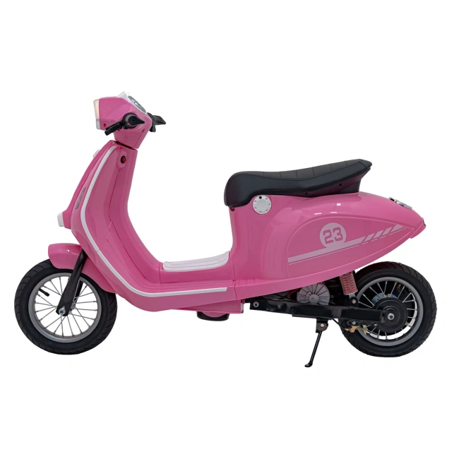 Mini Skuter Elektryczny Dla Dzieci Retro 23 - 350W - różowy