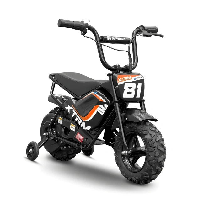 Mini motorek elektryczny E-Superbike - prędkość 20km/h - pomarańczowy