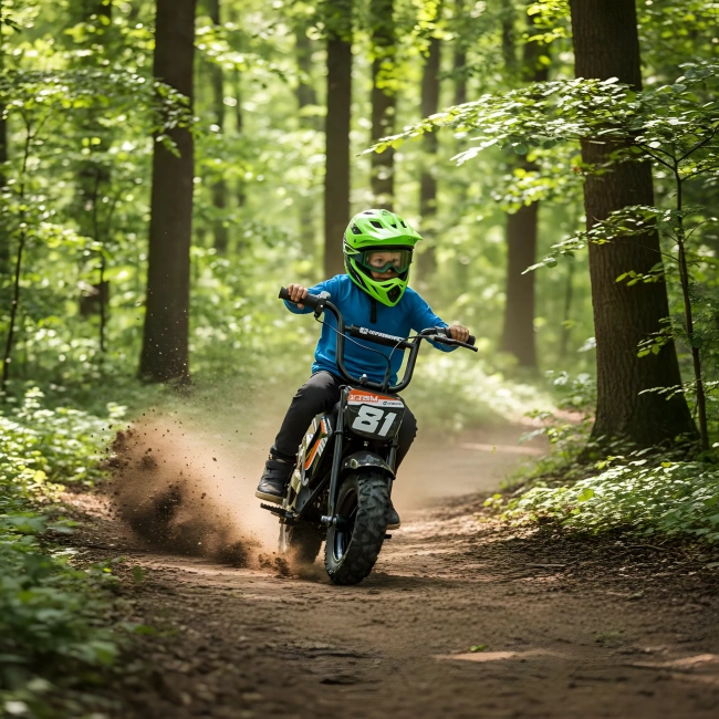 Mini motorek elektryczny E-Superbike - prędkość 20km/h - pomarańczowy