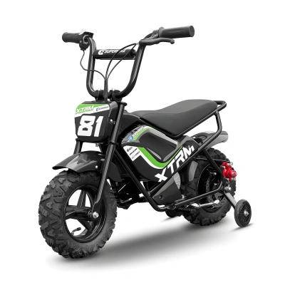 Mini motorek elektryczny E-Superbike - prędkość max 20km/h - zielony