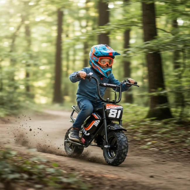 Mini motorek elektryczny E-Superbike - prędkość max 20km/h - zielony