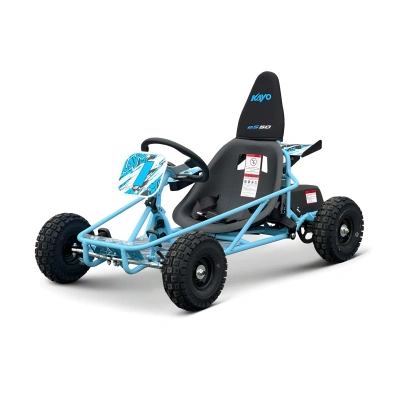 Mini gokart elektryczny off-road Kayo ES50 800W - niebieski