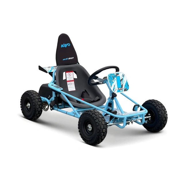 Mini gokart elektryczny off-road Kayo ES50 800W - niebieski