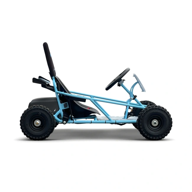 Mini gokart elektryczny off-road Kayo ES50 800W - niebieski