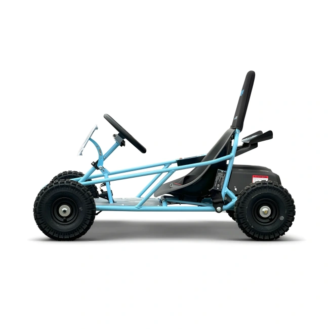 Mini gokart elektryczny off-road Kayo ES50 800W - niebieski