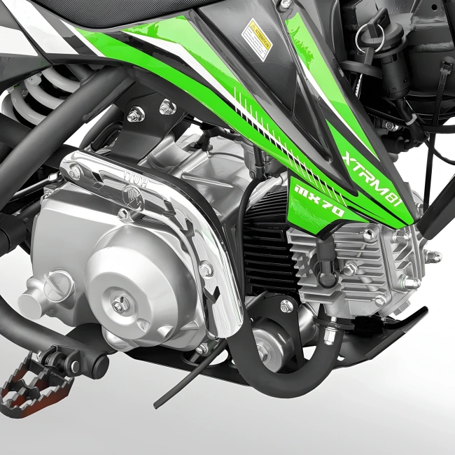 Mini cross spalinowy XTRM MX70 70cc - prędkość 60km/h - koła 12/10 - zielony