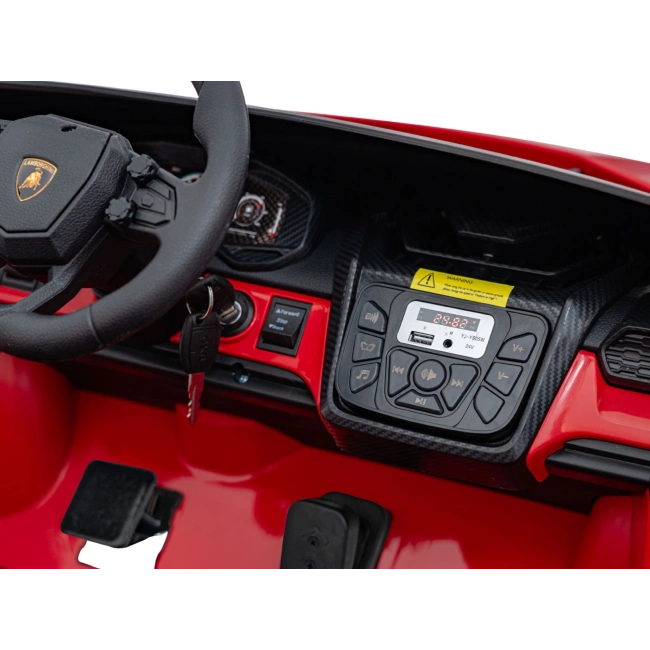 Autko na akumulator Lamborghini Revuelto XL STRONG - 200W - 15km/h - czerwony