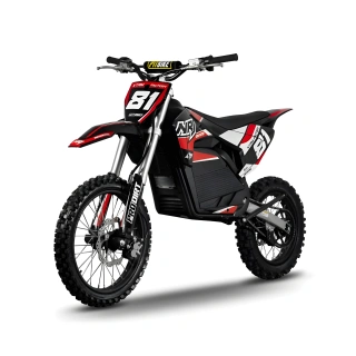Cross elektryczny NRJ 5000W - koła 17/14 - czerwony