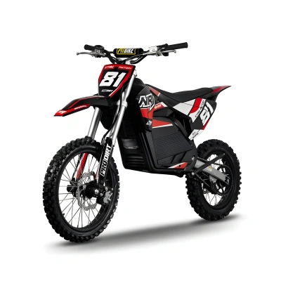 Cross elektryczny NRJ 5000W - koła 17/14 - czerwony