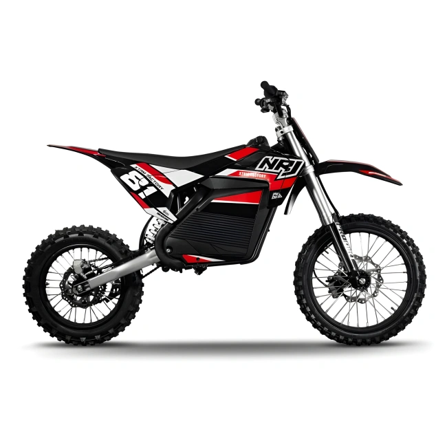 Cross elektryczny NRJ 5000W - koła 17/14 - czerwony