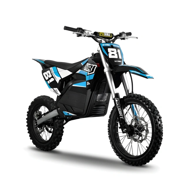 Cross elektryczny NRJ 5000W - koła 17/14 - niebieski