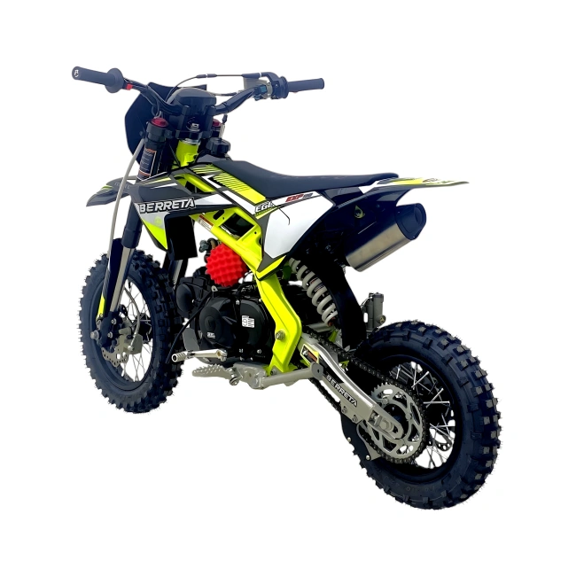 Mini cross enduro spalinowy EGL Berreta 110cc - koła 12/10 - prędkość 65km/h - limonkowy