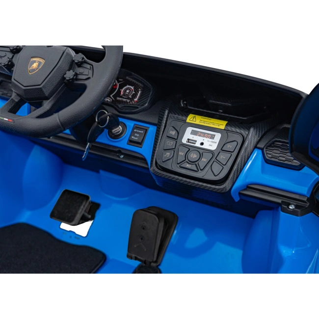 Autko na akumulator Lamborghini Revuelto XL STRONG - 200W - 15km/h - niebieski