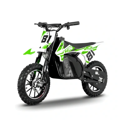 Mini cross elektryczny pitbike -  XTRM MX 500W - koła 10/10 - zielony