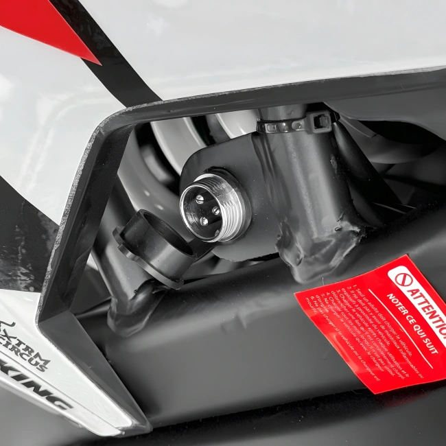 Mini cross pitbike elektryczny NRJ 2000W - prędkość 55km/h - koła 14/12 - czerwony