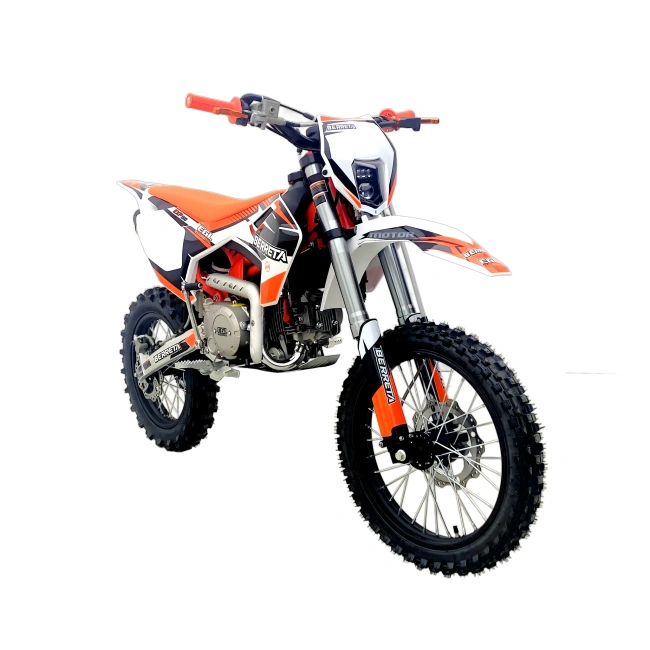 Cross enduro spalinowy EGL Berreta 150cc - koła 17/14 - pomarańczowy
