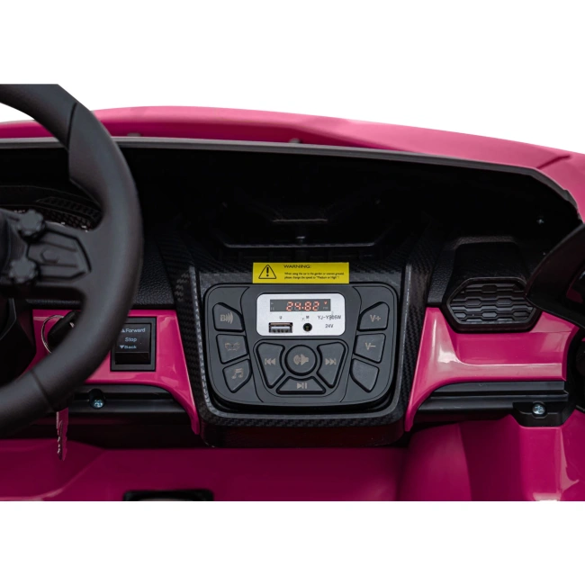 Autko na akumulator Lamborghini Revuelto XL STRONG - 200W - 15km/h - różowy