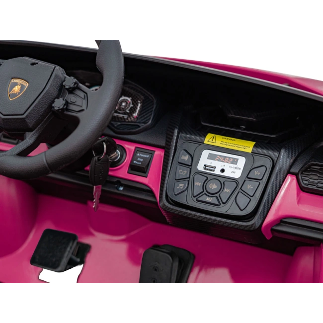 Autko na akumulator Lamborghini Revuelto XL STRONG - 200W - 15km/h - różowy