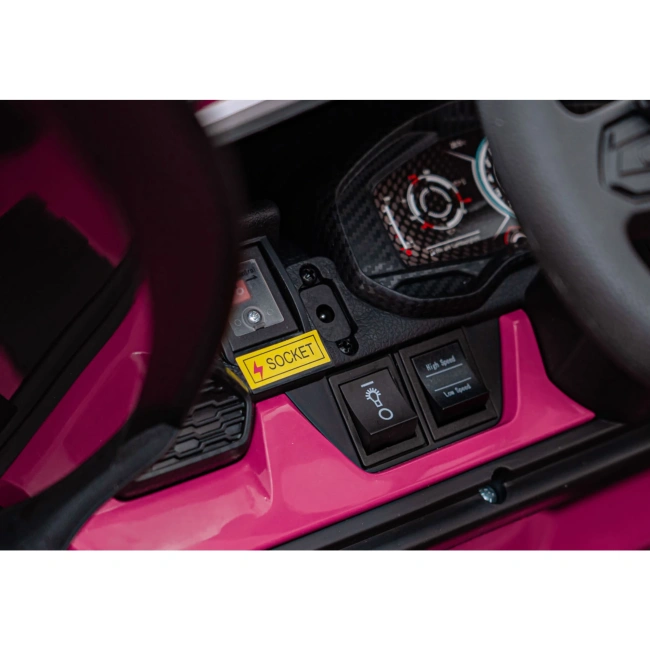 Autko na akumulator Lamborghini Revuelto XL STRONG - 200W - 15km/h - różowy
