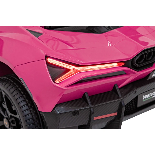 Autko na akumulator Lamborghini Revuelto XL STRONG - 200W - 15km/h - różowy