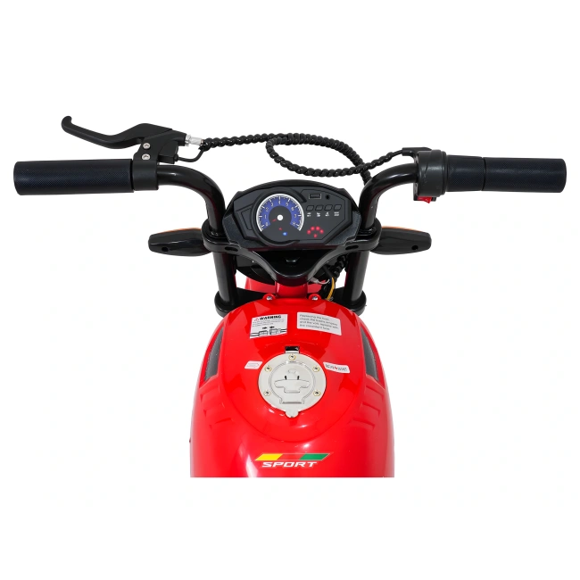 Motorek elektryczny Supermoto 300W dla dzieci 3-4-5lat - czerwony - 18km/h