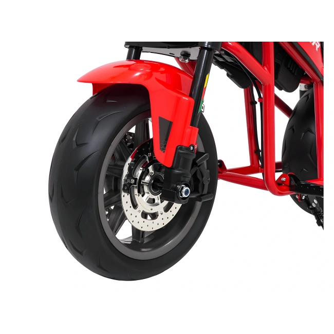 Motorek elektryczny Supermoto 300W dla dzieci 3-4-5lat - czerwony - 18km/h