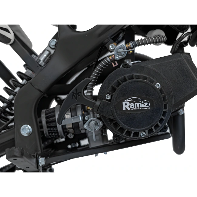 Mini cross spalinowy Storm 49cc - na kołach 10/10 - prędkość 40km/h - czarny