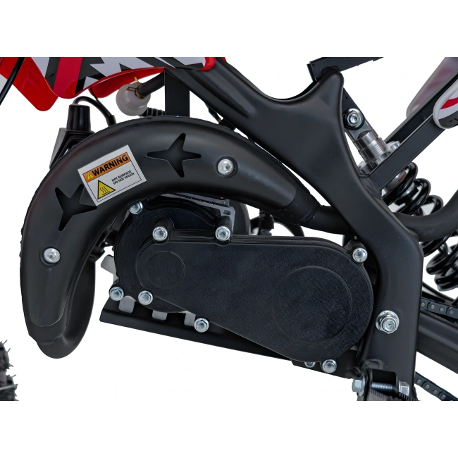 Mini cross spalinowy Storm 49cc - na kołach 10/10 - prędkość 40km/h - czerowny