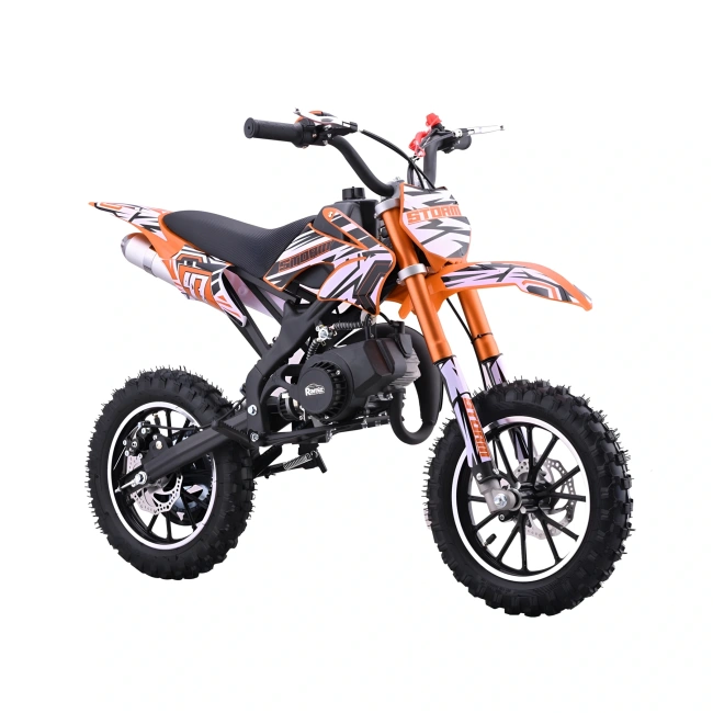 Mini cross spalinowy dla dzieci  Storm 49cc - koła 10/10 - pomarańczowy