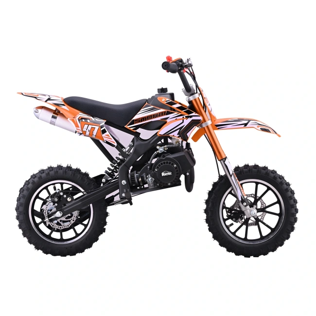 Mini cross spalinowy dla dzieci  Storm 49cc - koła 10/10 - pomarańczowy