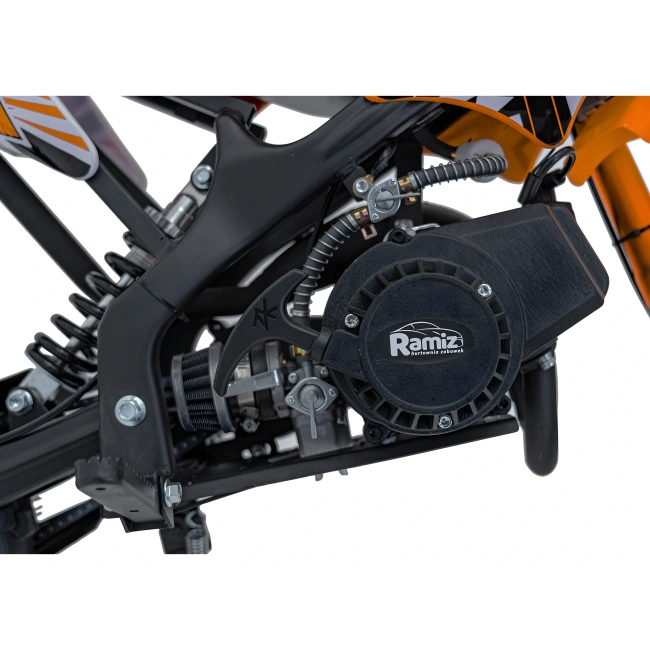 Mini cross spalinowy Storm 49cc - na kołach 10/10 - prędkość 40km/h - pomarańczowy