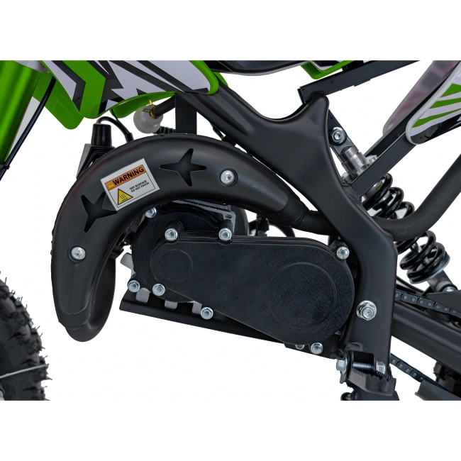 Mini cross spalinowy Storm 49cc - na kołach 10/10 - prędkość 40km/h - zielony