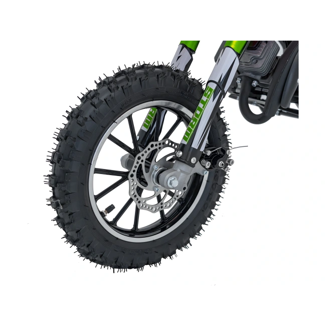 Mini cross spalinowy Storm 49cc - na kołach 10/10 - prędkość 40km/h - zielony