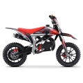 Mini cross spalinowy dla dzieci - Cross SX 50cc - koła 10/10 - czerwony