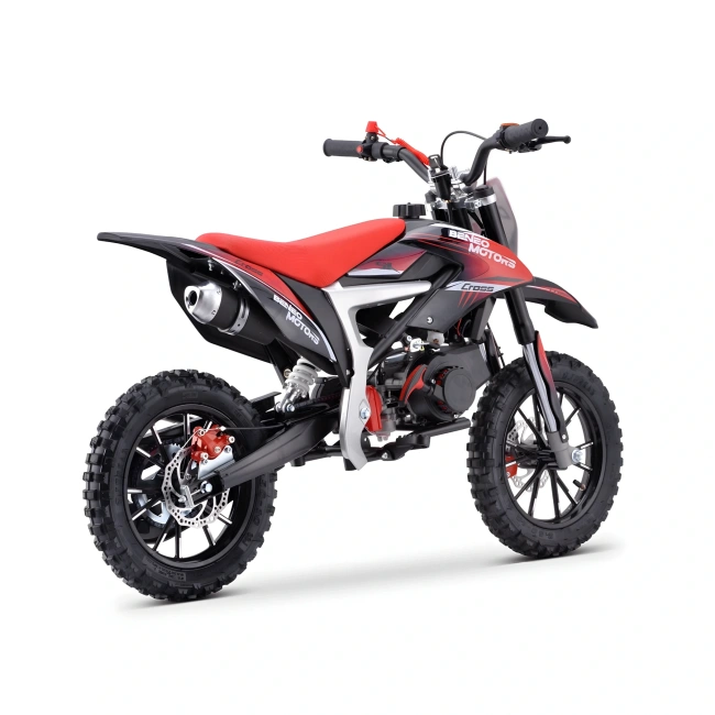 Mini cross spalinowy dla dzieci - Cross SX 50cc - koła 10/10 - czerwony