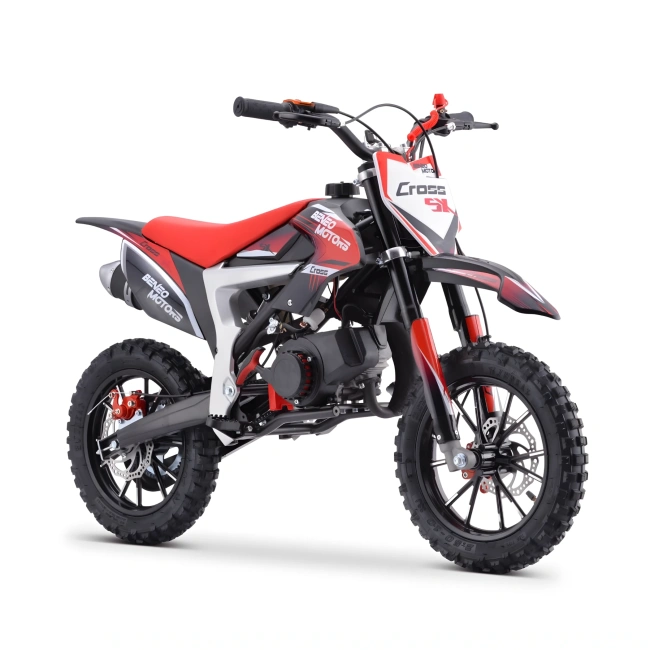 Mini cross spalinowy dla dzieci - Cross SX 50cc - koła 10/10 - czerwony