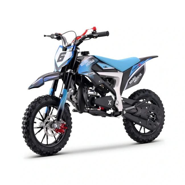 Mini cross spalinowy dla dzieci - Cross SX 50cc - niebieski
