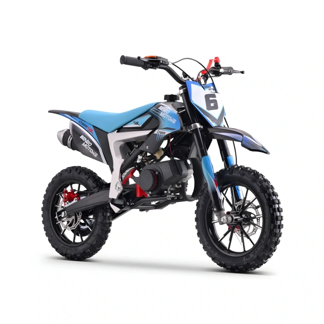 Mini cross spalinowy dla dzieci - Cross SX 50cc - niebieski