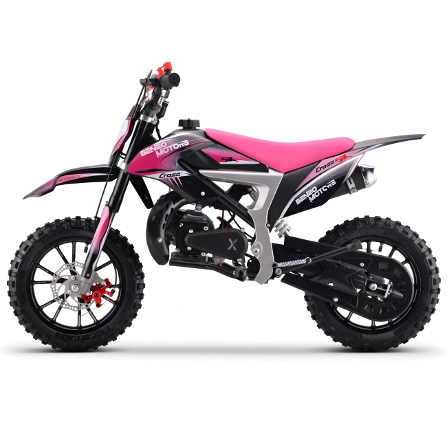 Mini cross spalinowy Cross SX 50cc - różowy